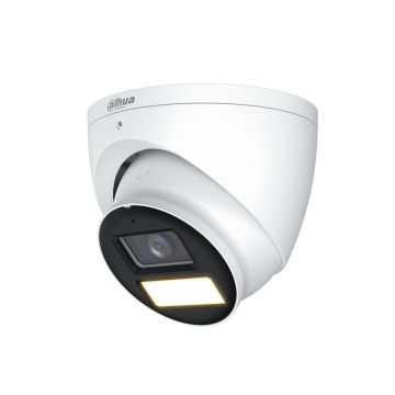 Camera supraveghere Dahua HAC-HDW1239T-A-LED-S3, 2MP 1080p Full Color, microfon, lumina alba 40m, HDCVI, IP67
