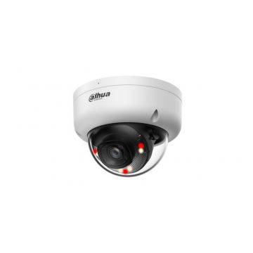 Camera supraveghere dome IP Dahua IPC-HDBW1239E1-A-IL-0280B-S6, 2MP, 2.8mm, Iluminare duala, microfon, PoE, IP67, IK08