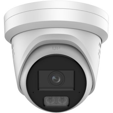 Camera supraveghere dome IP Hikvision DS-2CD2347G3-LIS2UY-SL-2.8mm, 4MP, Smart Hybrid Light, Alarma, slot microSD, PoE, IP67