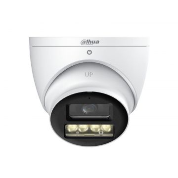 Camera supraveghere HDCVI Dahua HAC-HDW1500T-IL-A-S3, 5MP, 2.8mm, Iluminare duala 40m, Microfon, IP67