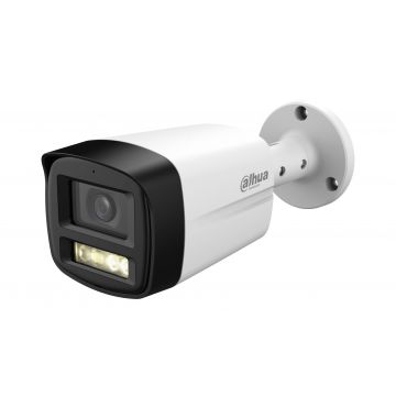 Camera supraveghere HDCVI Dahua HAC-HFW1500TLM-IL-A-0280B-S3, 5MP, 2.8mm, Iluminare duala 40m, Microfon, IP67