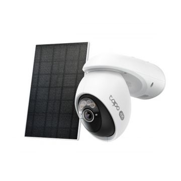 Camera supraveghere IP cu panou solar Tapo C660 KIT, 4K 8MP, Wi-Fi 2.4/5GHz, rotire, inclinare din aplicatie, baterie, detectie inteligenta, audio, slot SD, IP65