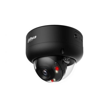 Camera supraveghere IP Dahua IPC-HDBW3649E-AS-IL-0280B-Black, 6MP, 2.8 mm, WizSense, iluminare duala 30m, microfon, PoE, IP67 IK10