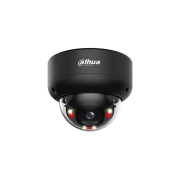 Camera supraveghere IP Dahua IPC-HDBW3849E-AS-IL-0280B-Black, 8MP, 2.8 mm, WizSense, iluminare duala 30m, microfon, PoE, IP67 IK10