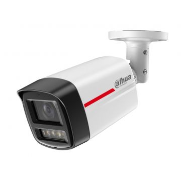 Camera supraveghere IP Dahua IPC-HFW2849TL-S-LED-0280B-PRO, 8MP, WizSense, WizColor, LED alb 50m, Microfon, slot microSD, PoE, IP67
