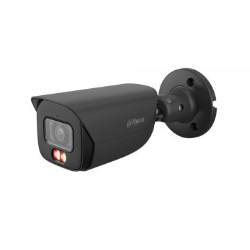 Camera supraveghere IP Dahua IPC-HFW3649E-AS-IL-0280B-Black, 6MP,  2.8 mm, WizSense, iluminare duala 30m, microfon, PoE, IP67