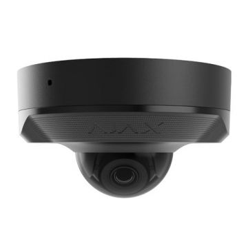 Camera supraveghere IP dome Ajax DomeCam(B)-76023, 8MP, 2.8mm, IR 30m, recunoastere AI, Microfon, slot microSD, PoE, IP65