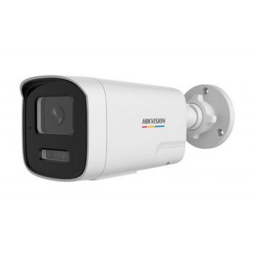 Camera supraveghere IP Hikvision DS-2CD1T47G3H-LIUF/SL(4mm), 4MP, Colorvu, IR + LED, Alarma, slot microSD, PoE, IP67