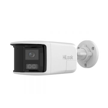 Camera supraveghere IP Hikvision HiLook IPC-B460HAD-LUF/SL, 6MP, 2.8mm, iluminare duala, audio bidirectional, alarma stroboscopica, slot microSD, PoE, IP67