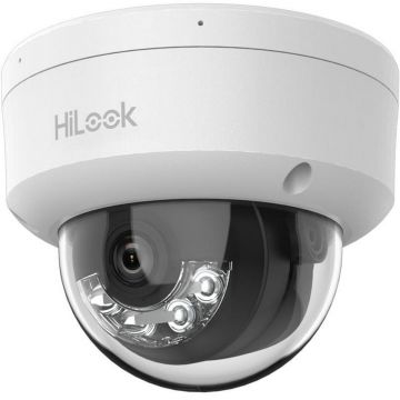Camera supraveghere IP Hikvision HiLook IPC-D120HA-LUC, 2MP, 2.8mm, IR 20m, microfon, detectie umana, PoE, H.265+