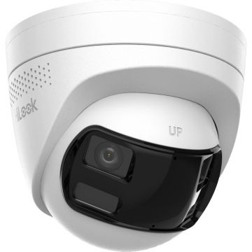 Camera supraveghere IP Hikvision HiLook IPC-T260HAD-LUF/SL, 6MP, 2.8mm, iluminare duala, audio bidirectional, alarma stroboscopica, slot microSD, PoE, IP67