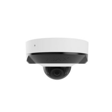 Camera supraveghere IP mini dome AJAX DomeCam(W)-76018, 5MP, 2.8mm, IR 15m, PoE, microfon, AI, slot card microSD, IP65, alb