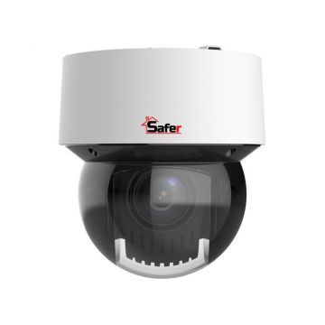 Camera supraveghere IP PTZ mini, 4MP, zoom optic 16X, Wi-Fi, LightHunter, Smart IR100m, audio bidirectional, slot card microSD, PoE, Safer SAF-IPCPTZ4MP100F5588(U)