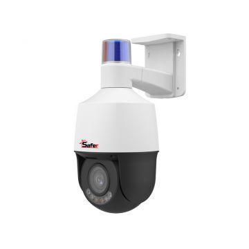 Camera supraveghere IP Safer, PTZ, 2MP, IR 50m, zoom optic 5x,audio bidirectional, slot microSD, LightHunter, IP66, PoE, SAF-IPCPTZ2MP50F27135-DL(U)