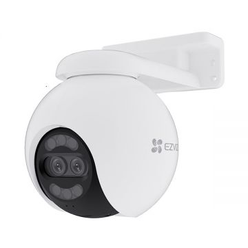 Camera wireless cu rotire de pe mobil Ezviz H80x Dual, 2 Lentile, Iluminare nocturna ColorFull, Detectie AI, CS-H80x(8MP+2MP4mm)