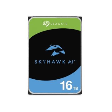 Hard Disk 16 Terra Bytes, pentru supraveghere video, tehnologie AI, suporta 64 camere, Seagate Skyhawk ST16000VE004