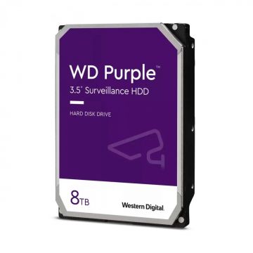 Hard Disk WD Purple, 8TB, 3.5 inch, SATA 6Gb/s, 256MB cache, AllFrame, 24/7 surveillance, HDD 8 TB Western Digital WD85PURZ