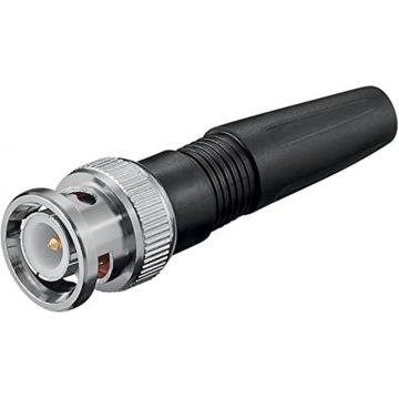 Mufa BNC cu surub si protectie cablu BNC-SCREW/PLAS