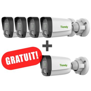 Pachet Camera IP Bullet Trilight Tiandy, 4MP, 2.8mm, Iluminare duala, Microfon, PoE, IP67, TC-C34QN-I5WEY-28X4