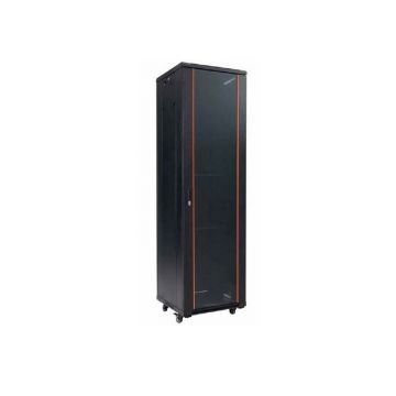 Rack 19 inch, 27U, 600x 800, sarcina 800kg, pentru podea, otel, negru, Safer SAF-NC-6827