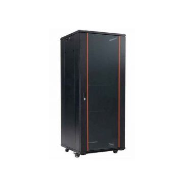 Rack 19 inch, 42U, 800x 1000, sarcina suportata 800kg, pentru podea, otel, negru, Safer SAF-NC-8142
