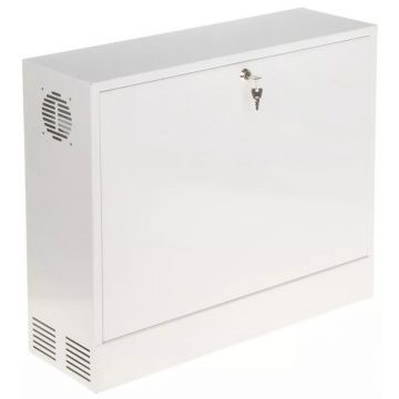 Rack slim 19 inch, 3U, 580x500x180mm, metal, alb, Stalflex CR19-3U-180-W