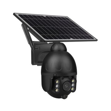 Camera de supraveghere, WIFI 4U® ST-S588M-4M, 4MP, exterior, Panou solar, Rotire din aplicatie, IP67,