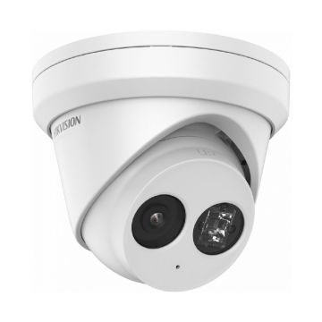 Camera supraveghere IP Dome Hikvision AcuSense DS-2CD2363G2-IU28B, 6 MP, IR 30 m, 2.8 mm, slot card, microfon