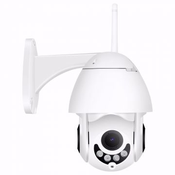 Camera Supraveghere IP PTZ Techstar® P13, Wireless, 355°, 1080p, IR, Exterior, ONVIF, NVR, Senzor Miscare, Zoom Digital x5