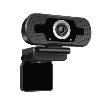 Camera web, SS350 , Full HD 2MP 1080p, 30FPS, anulare zgomot de fond, trepied, capac securitate, negru