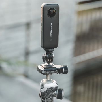 Adaptor PGYTECH Quick Release cu rotatie de 360° compatibil cu Arca-Swiss pentru camere video si accesorii, Negru