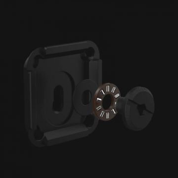 Adaptor PGYTECH SnapLock Plate Quick Release compatibil cu Arca-Swiss pentru camere video si accesorii, Negru