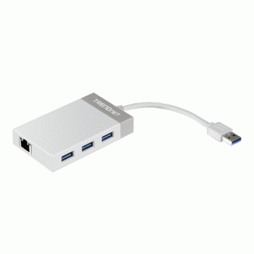 Adaptor USB 3.0 la Gigabit'Hub USB - TRENDnet TU3-ETGH3 Adaptor USB 3.0 la Gigabit'Hub USB - TRENDnet TU3-ETGH3