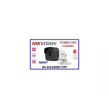 Camera AnalogHD 4 in 1, 5MP, lentila 2.8mm, IR 25m - HIKVISION DS-2CE16H0T-ITPF-2.8mm