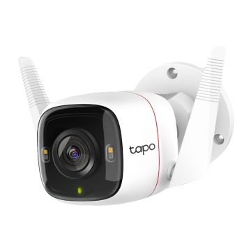 Camera de supravegere Wi-Fi TP-Link Tapo C320WS, 4MP, IR, 3.2mm, Detectie inteligenta, microfon, difuzor, slot card