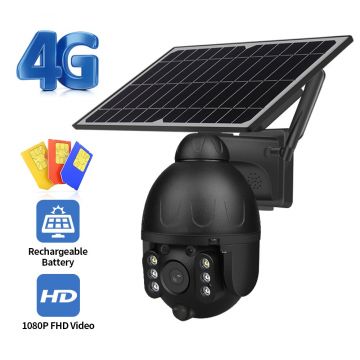 Camera de supraveghere, WIFI 4U ST-S588M-4G, 2MP, exterior, Panou solar, Rotire, IP67, senzor miscare, negru