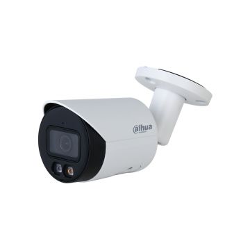 Camera supraveghere exterior IP Dahua cu iluminare duala WizSense IPC-HFW2849S-S-IL-0280B, 8 MP, 2.8 mm, lumina alba 30 m, slot card, PoE