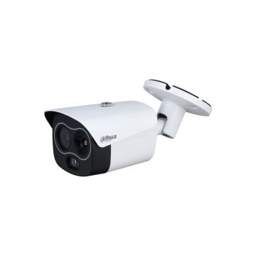 Camera supraveghere termica bispectrala IP Dahua TPC-BF1241-B7F8-DW-WIFI-S2, 4 MP, 4mm, IR 30 m, detectie incendiu, functii smart, slot card, PoE
