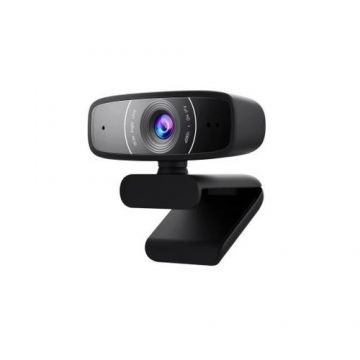 Camera web ASUS Webcam C3, FHD/30fps, microfoane stereo, focalizare (Negru)