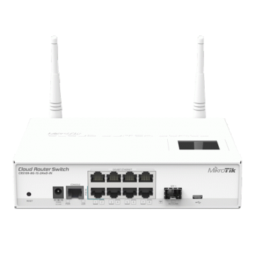 Cloud Router Switch 8 x Gigabit, 1 x SFP - Mikrotik CRS109-8G-1S-2HnD-IN