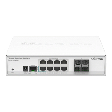 Cloud Router Switch, 8 x Gigabit, 4 x SFP 1.25 Gbps - Mikrotik CRS112-8G-4S-IN Cloud Router Switch, 8 x Gigabit, 4 x SFP 1.25 Gbps - Mikrotik CRS112-8G-4S-IN