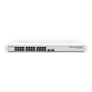 Cloud Smart Switch, 24 x Gigabit, 2 x SFP+ 10Gbps - Mikrotik CSS326-24G-2S+RM Cloud Smart Switch, 24 x Gigabit, 2 x SFP+ 10Gbps - Mikrotik CSS326-24G-2S+RM