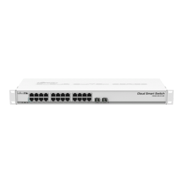 Cloud Smart Switch, 24 x Gigabit, 2 x SFP+ 10Gbps - Mikrotik CSS326-24G-2S+RM