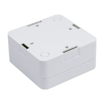 Doza derivatie patrata 100x100x50 mm pentru montaj camere supraveghere, alb