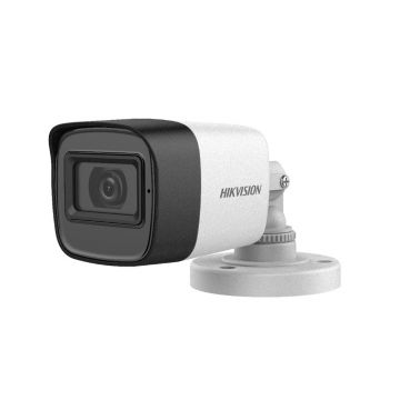 Kit Camera supraveghere exterior Hikvision DS-2CE16D0T-ITFS, 2 MP, IR 30 m, 2.8 mm, microfon + alimentator