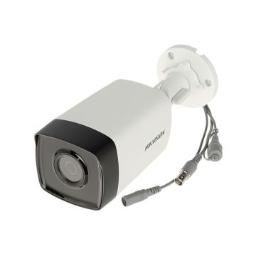 Kit Camera supraveghere exterior Hikvision TurboHD DS-2CE17D0T-IT3F C, 2 MP, IR 40 m, 2.8 mm + alimentator