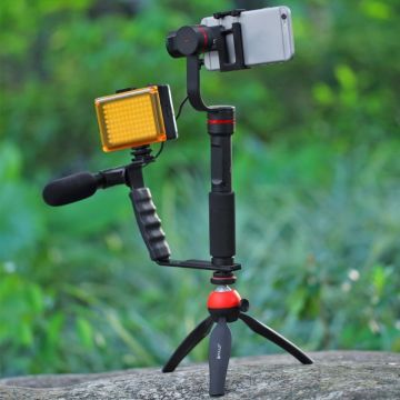 Lampa LED PU4096 Puluz pentru Camera Foto/Video, 1800 Lumeni, 104 Leduri, Cu 2 Moduri de Lumina Alb/Portocaliu, Negru