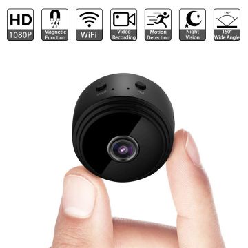 Mini Camera Spion , Dispozitiv pentru Spionaj cu Camera Video si Microfon, WIFI ,Night-Vision, Suport Magnetic