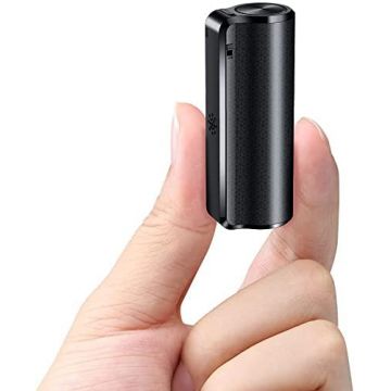 Mini reportofon spion profesional cu suport magnetic, memorie 32GB, 384 ore, activare vocala