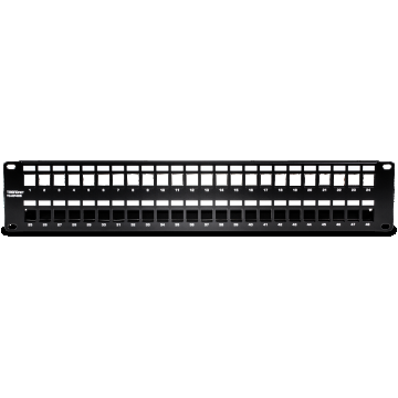 Patch Panel ecranat 48 porturi blank keystone 2U - TRENDnet TC-KP48S